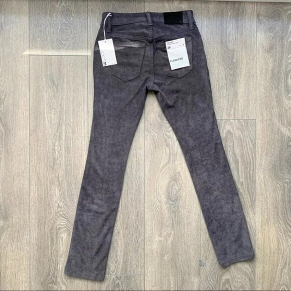 Joe’s Jeans Suede Pants Flawless Icon Skinny Ankle Faux Mid rise Grey - Picture 13 of 16